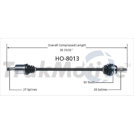 Surtrack Axle Cv Axle Shaft, Ho-8013 HO-8013